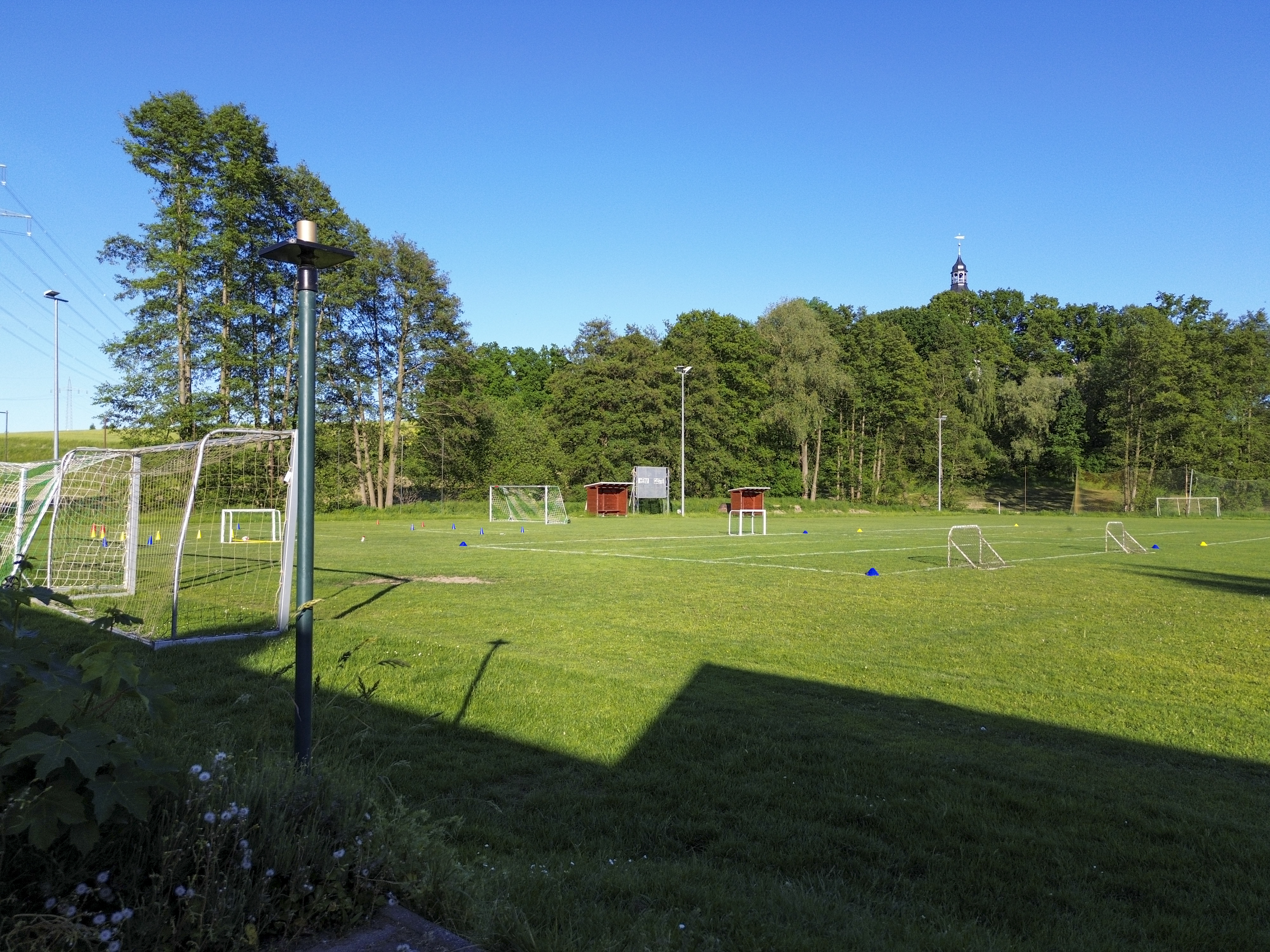 Fußballplatz Tribüne
